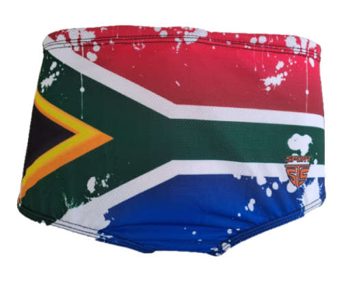 SA Flag Drag Shorts Swimming with fine mesh - size 28