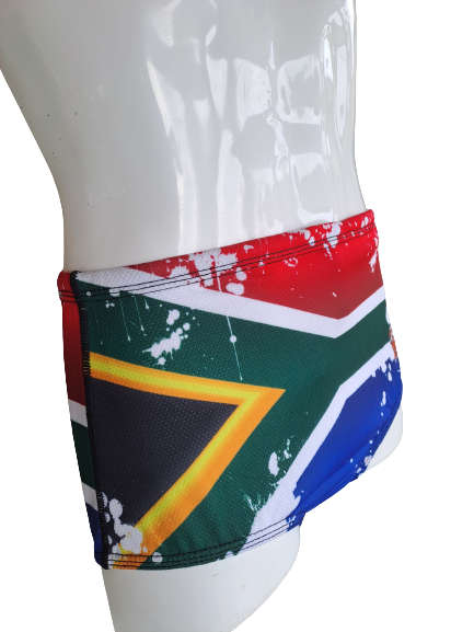 SA Flag Drag Shorts Swimming with fine mesh - size 28