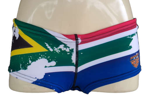 SA Flag Hot Pants Swimwear Ladies - size 26