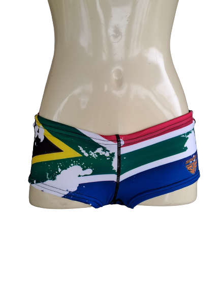 SA Flag Hot Pants Swimwear Ladies - size 26