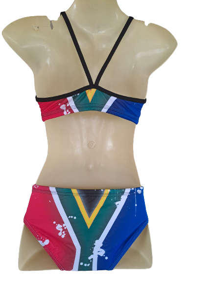 SA Flag 2-piece Training Bikini - Size 28