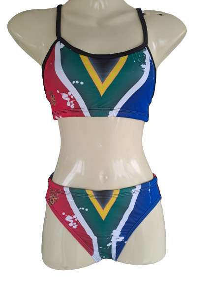 SA Flag 2-piece Training Bikini - Size 28