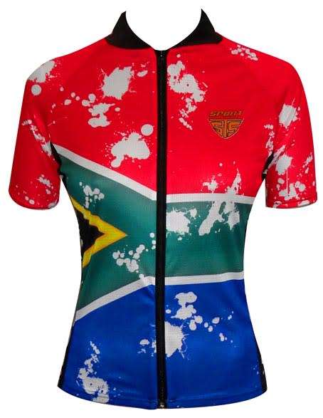 SA Flag Cycling Jersey Ladies - Size 30
