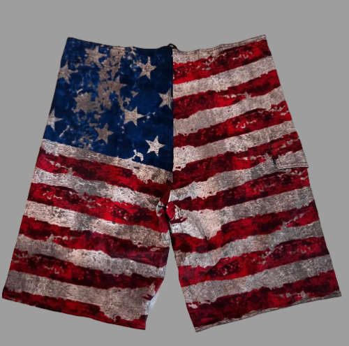 Board Shorts Men`s USA Stars and Stripes - Size 32