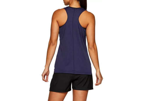 Asics Tank SIlver Ladies Peacoat Blue - Medium