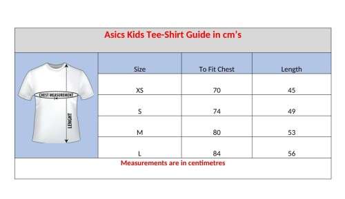 Asics Kids Short Sleeve Shirt B3 - Size X-Small