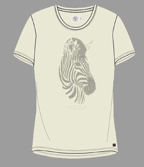 Lizzy Ladies Shirt Zebra Crossing - Size Medium