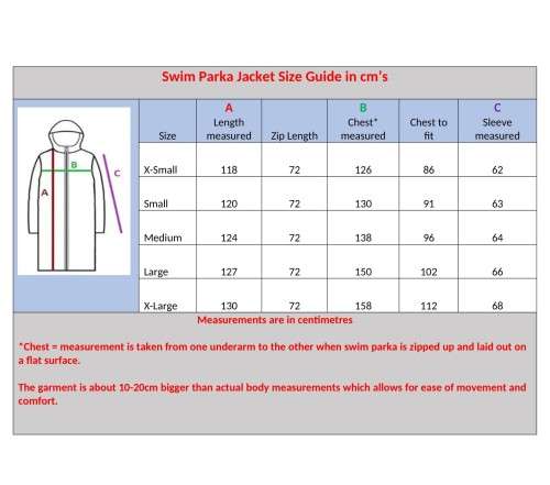 Swim Parka Toweling Adult - size X-Small