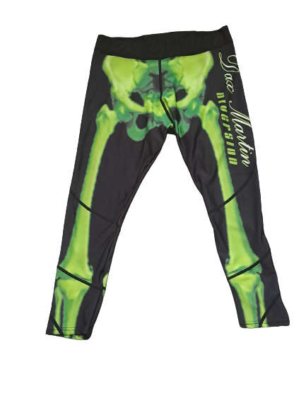 Tights Compression 3/4 Skeleton Bones - Size Small (S)
