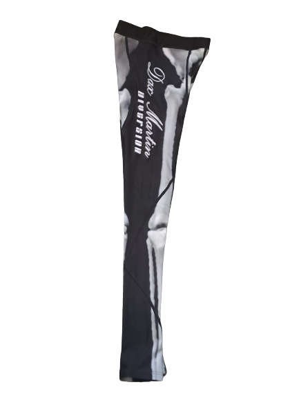 Tights Compression Ankle length Skeleton Bones - Size Small (S)
