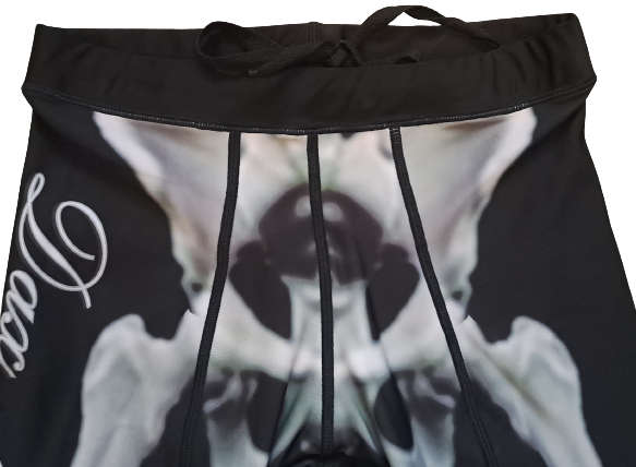 Tights Compression Ankle length Skeleton Bones - Size Small (S)
