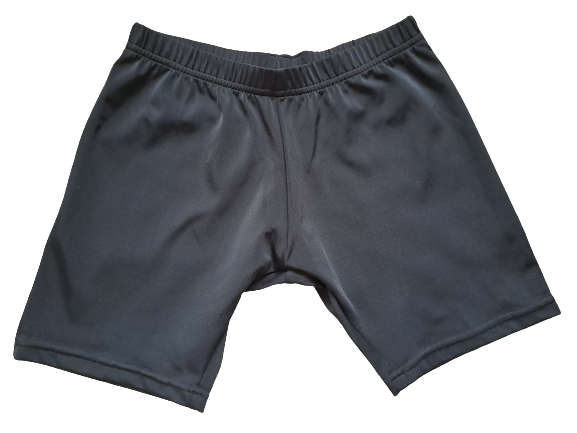 Tights Short Unisex Black Lined - Size X-Small (XS)