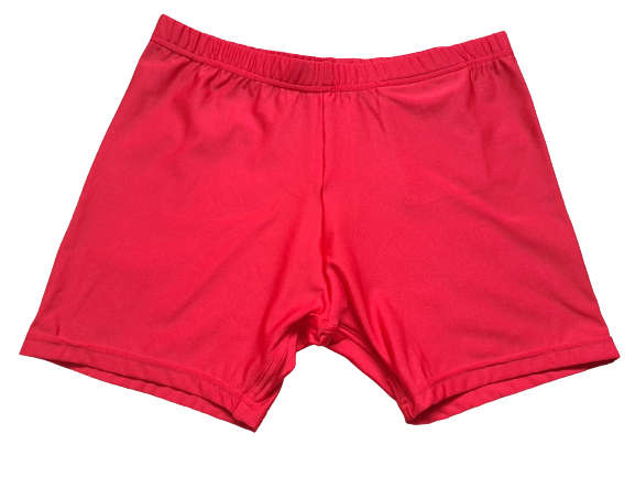 Hot Pants Ladies and Girls Red - Size Large (L)