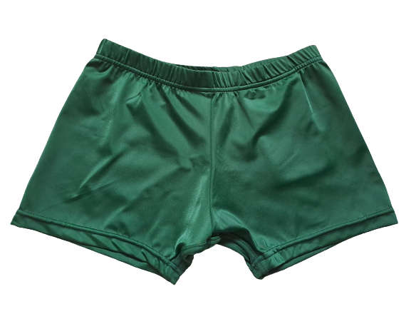 Hot Pants Ladies and Girls Green- Size Small (S)