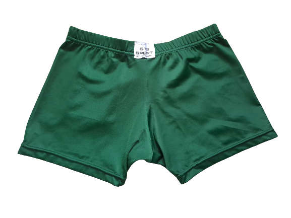 Hot Pants Ladies and Girls Green- Size Small (S)