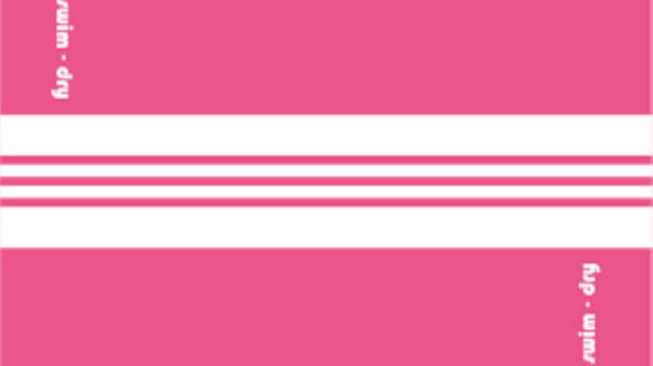 Towel Microfibre Swimdry Pink and White Stripes