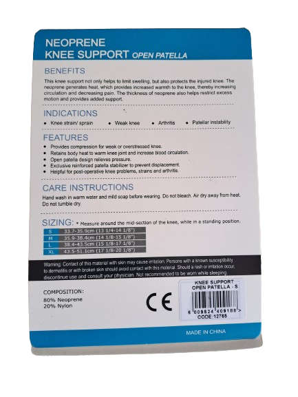 Knee Support Advanced Neoprene Open Patella Medalist - Size Large