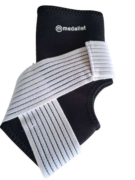 Ankle Support Stabilizer Neoprene with Wrap-Around Strap - size Medium