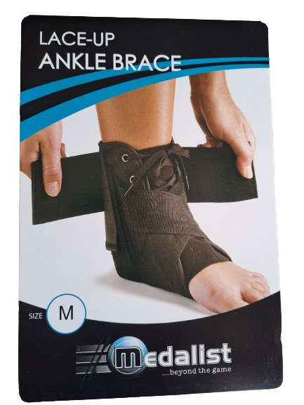 Ankle Support Lace-Up Ankle Brace - Size Medium