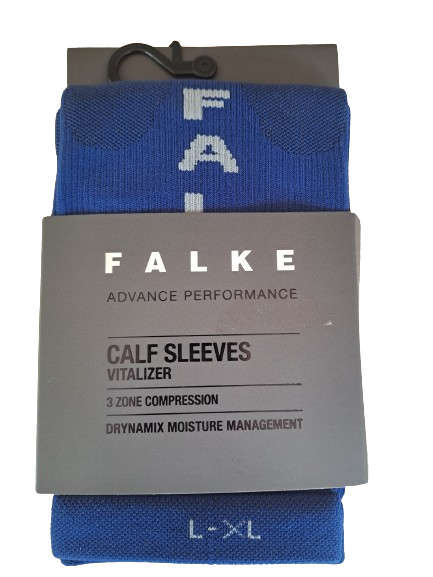 Calf Sleeves Vitalizer Falke Royal Blue: Size L-XL