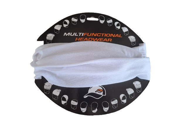 Multi-Functional Headwear / Buff -  White