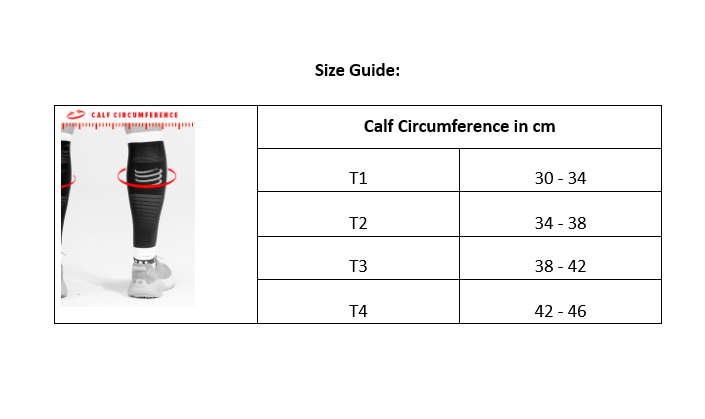 Compression Calf Sleeves Compressport R2V2 - Size T1