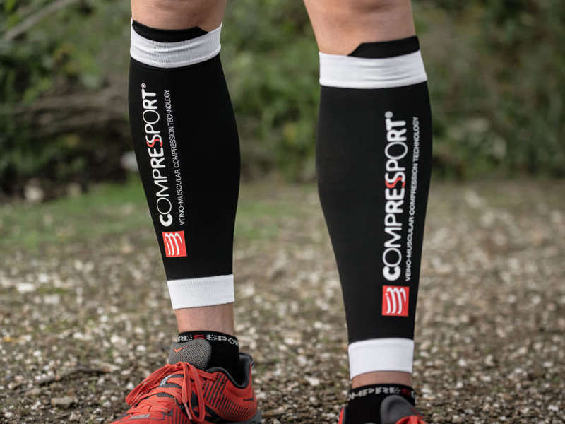 Compression Calf Sleeves Compressport R2V2 - Size T1