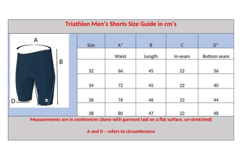 Triathlon Race Shorts Men`s 9 inch Revolutional Energy - Size 38