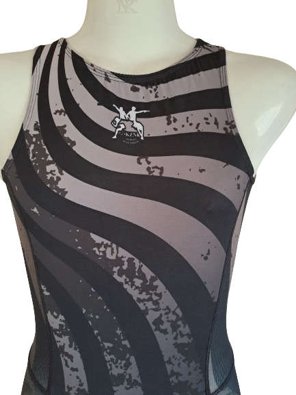Triathlon Suit (Tri-Suit) Zebra Black & White - Size 30