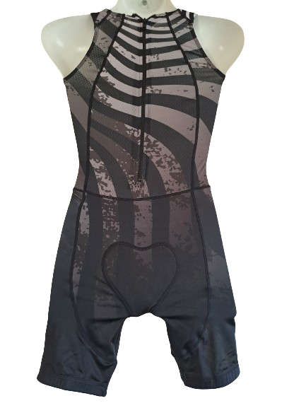Triathlon Suit (Tri-Suit) Zebra Black & White - Size 30