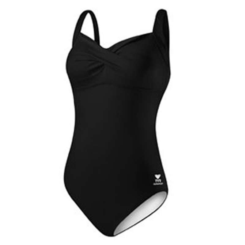 TYR Ladies Swimming Costume - Twisted Bra Aqua Fitness Tank with Moulded Cups - Size 40