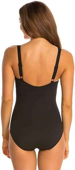 TYR Ladies Swimming Costume - Twisted Bra Aqua Fitness Tank with Moulded Cups - Size 40
