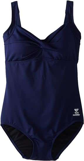 TYR Ladies Swimming Costume - Twisted Bra Aqua Fitness Tank with Moulded Cups - Size 44