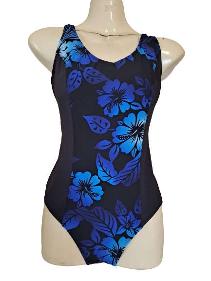 TYR Ladies Swimming Costume - Hawaian Nights Aqua Tank Splice - Size 40