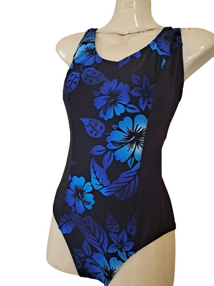 TYR Ladies Swimming Costume - Hawaian Nights Aqua Tank Splice - Size 40