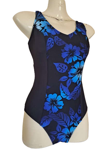 TYR Ladies Swimming Costume - Hawaian Nights Aqua Tank Splice - Size 40