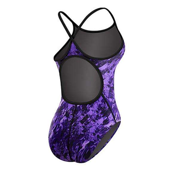 TYR Ladies / Girls Swimming Costume Glisade Diamonfit Purple - Size 24