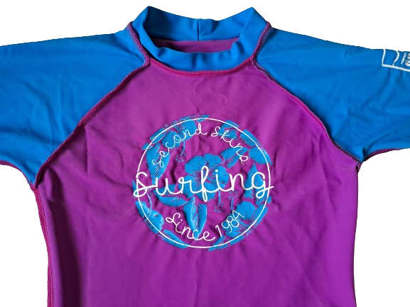 Suntop Kids Short Sleeve Surfing Second Skins - Size 7-8 years