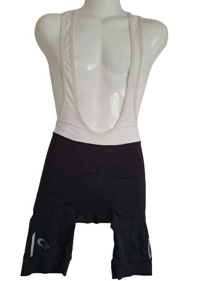 Cycling Bib Shorts Mens Lizzard Liam Black and White - Size Large (L)