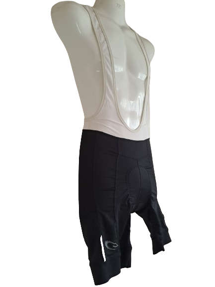 Cycling Bib Shorts Mens Lizzard Liam Black and White - Size Large (L)