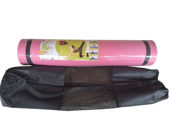 Yoga Mat and Carry Bag - Pink