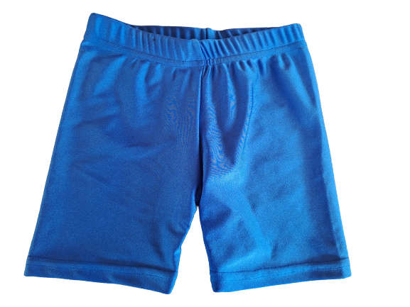 Kids Lycra Short Tights - 2 pairs size 24 Black and Royal Blue