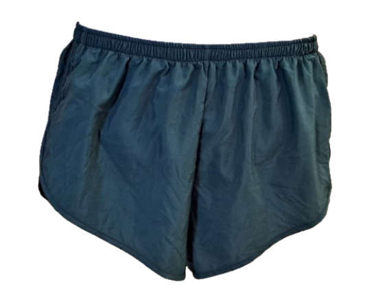 Running Shorts Mens High-Cut Bottle Green - Size Large