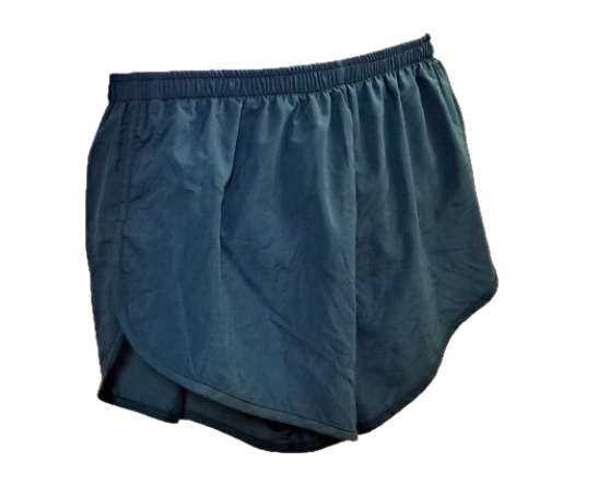 Running Shorts Mens High-Cut Bottle Green - Size Large