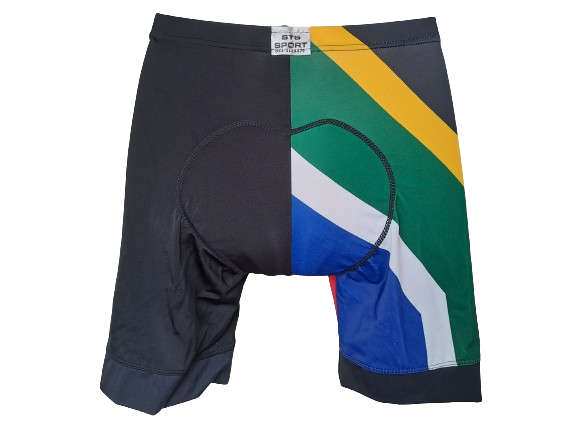 SA Flag Cycling Shorts Unisex - Size 3X-Large (3XL)
