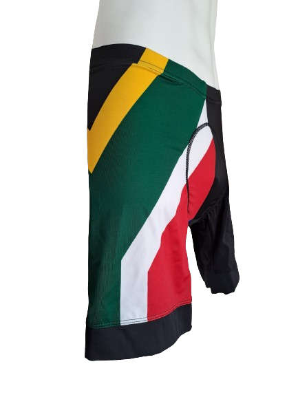 SA Flag Cycling Shorts Unisex - Size 3X-Large (3XL)