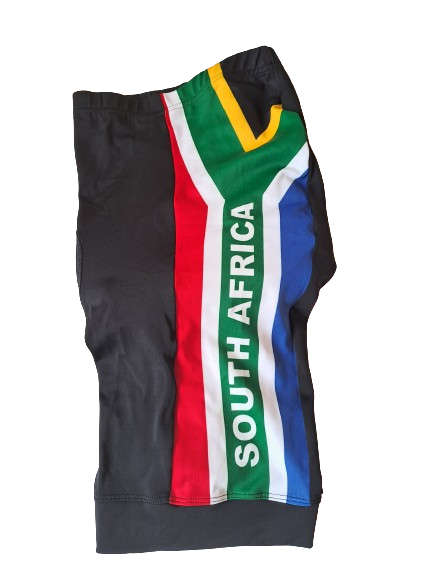 SA Flag Cycling Shorts Unisex - Size Large (L)