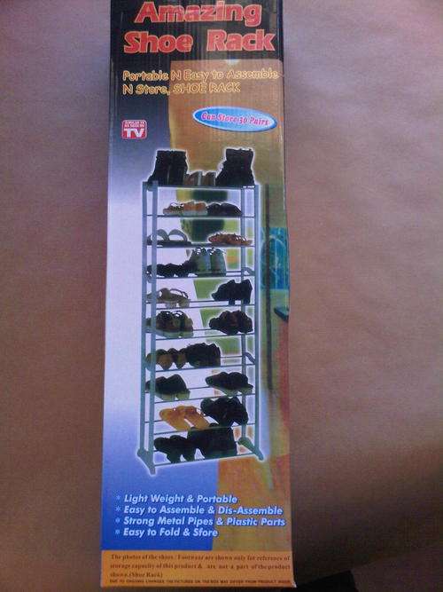 Amazing Shoe Rack. Can hold up to 30 pairs of shoes.