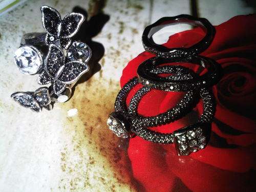 Butterfly Ring & Stackable Ring set.