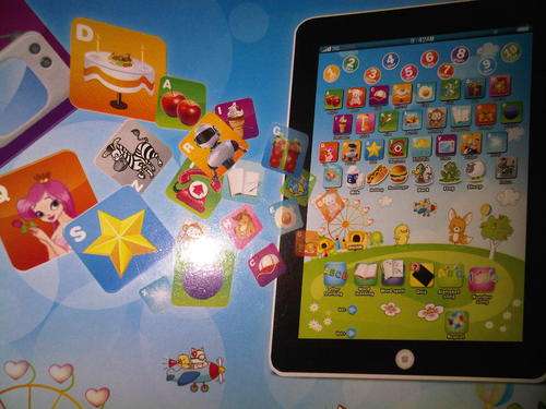 Touch Type iPad, Multimedia ultra thin learning pad PINK.